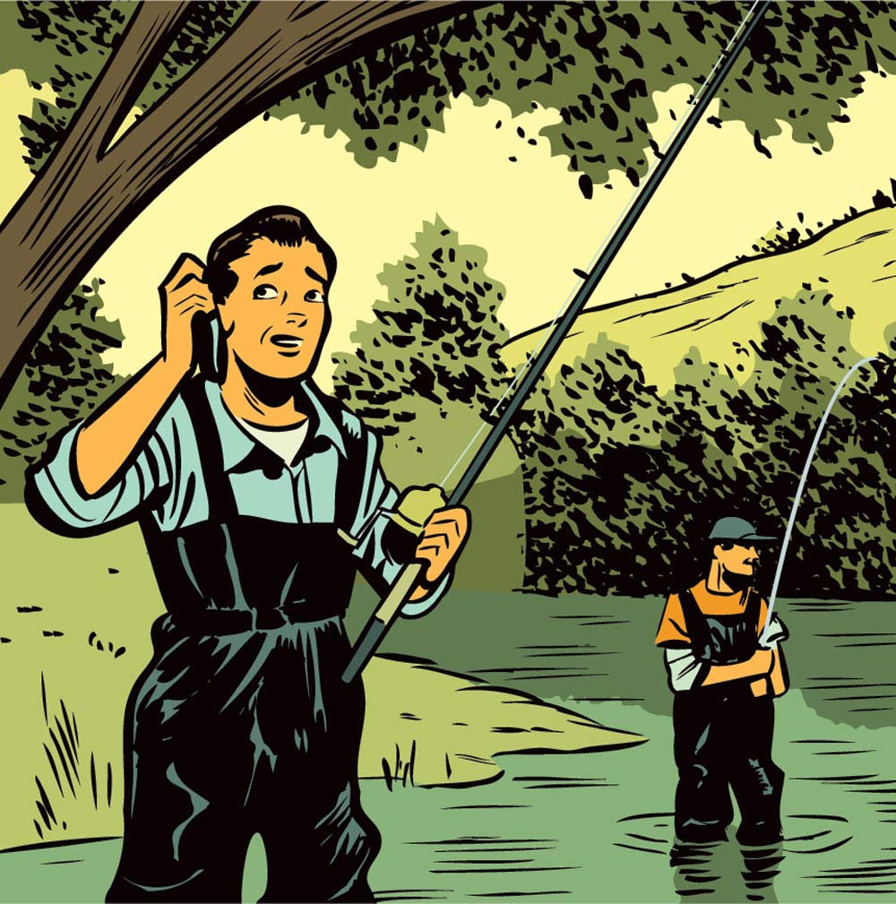 fishing excuses illustration