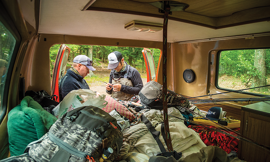 Pack your truck bed to the gills to find fish and sleep by the river.