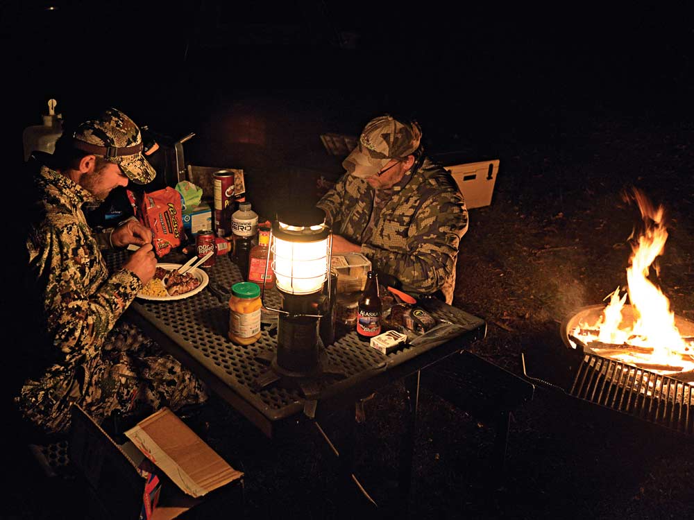 hunting camping tips eat sleep