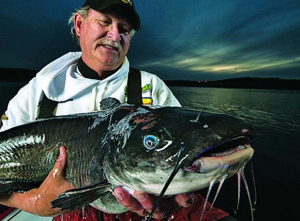 Go nocturnal for giant summer catfish.