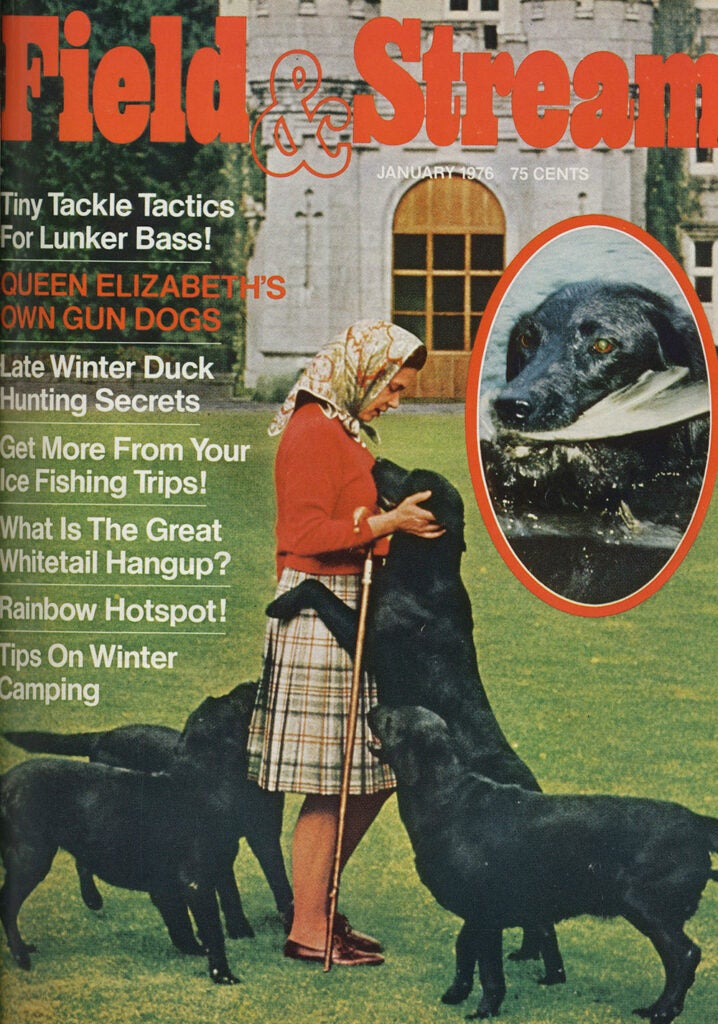 field and stream's january 1976 issue with Queen Elizabeth
