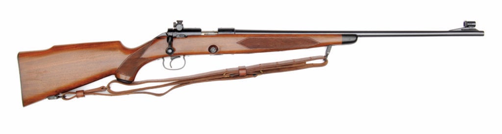 The Winchester Model 52 Sporter on a white background.