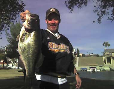 Fishing in a private lake in southern California, Hugh Swanke caught this 9-pound, 3-ounce largemouth earlier this year.