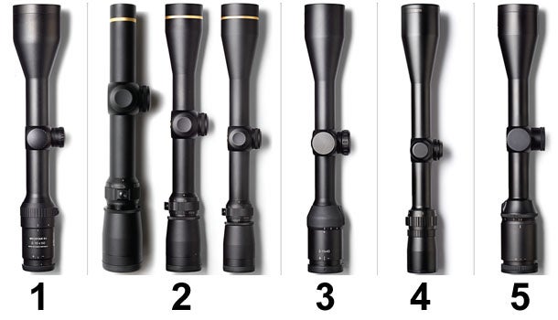 Petzal's picks of four mid-range riflescopes.