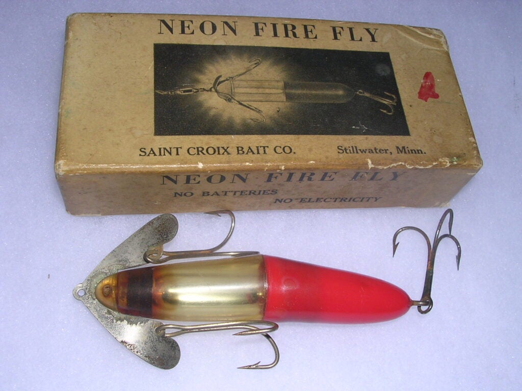 The Neon Fire Fly had a clear nose filled with 1.5 ounces of liquid mercury.