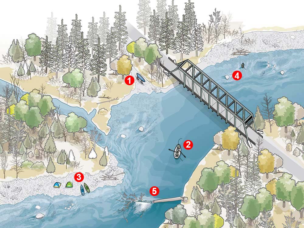 river access illustration