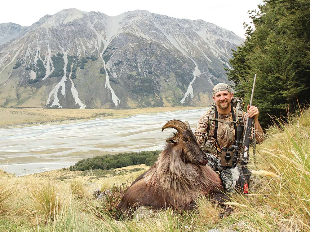 Will Brantley next to a Bull Tahr