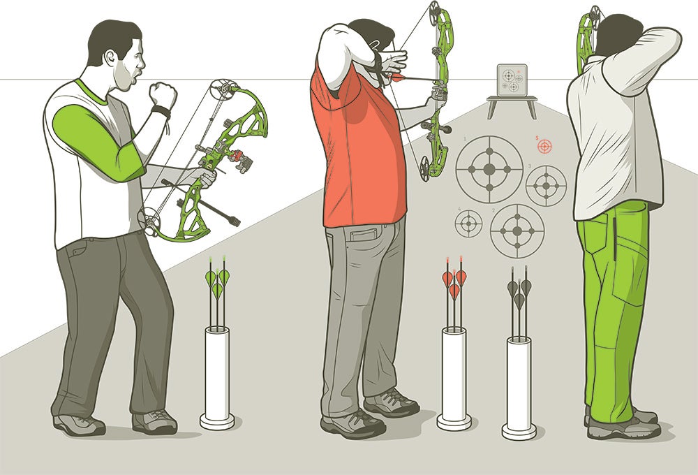 Friendly competition at the shooting range