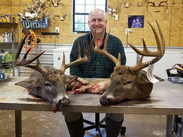 10-point buck and 9-point buck