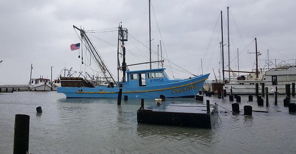 hurricane shrimp boat