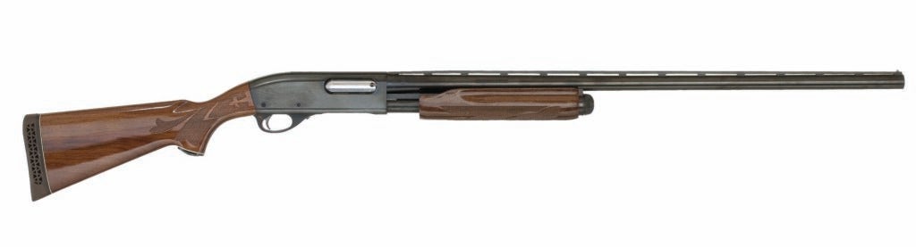 The Remington 870 Wingmaster on a white background.