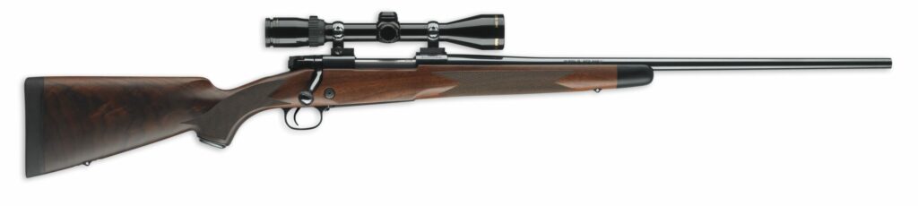 The Winchester Model 70 on a white background.