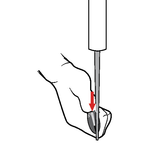 serrated knife sharpening step 3