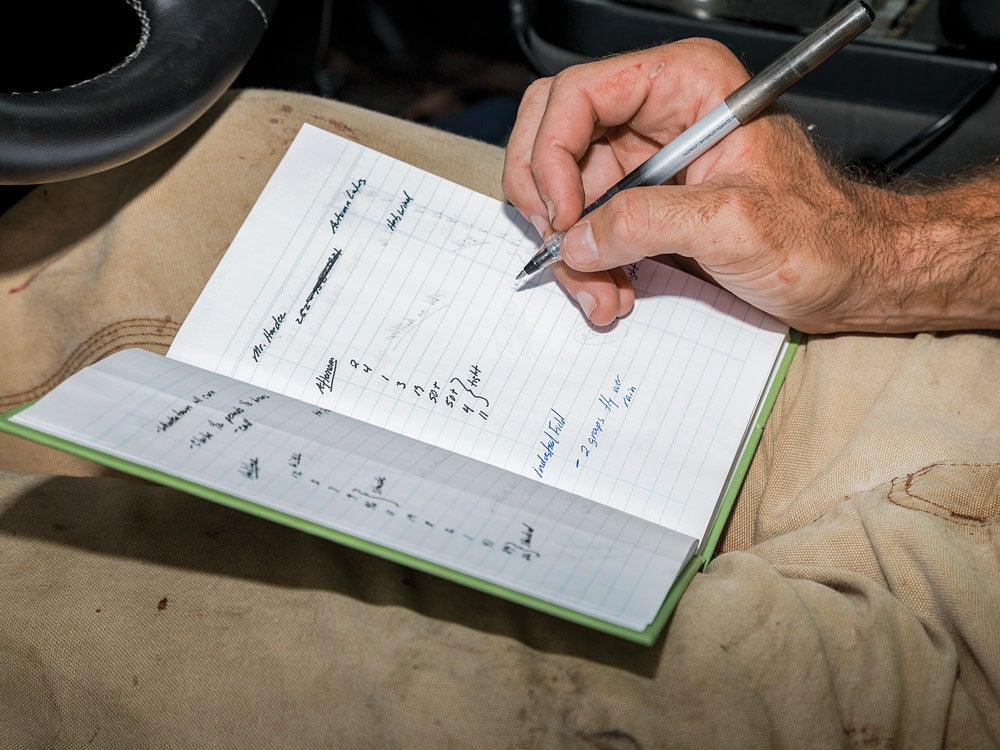 pelletier notebook geese hunting tracking notes