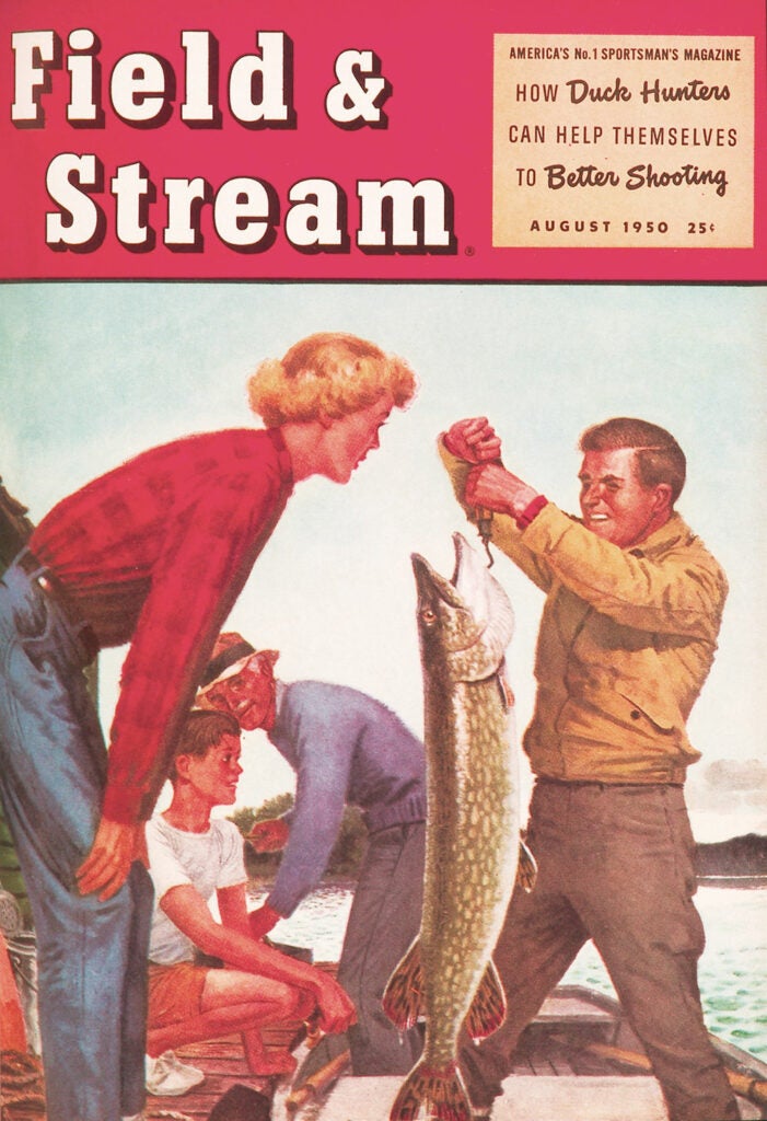 vintage, cover, woman, F&S, big fish, fish, man