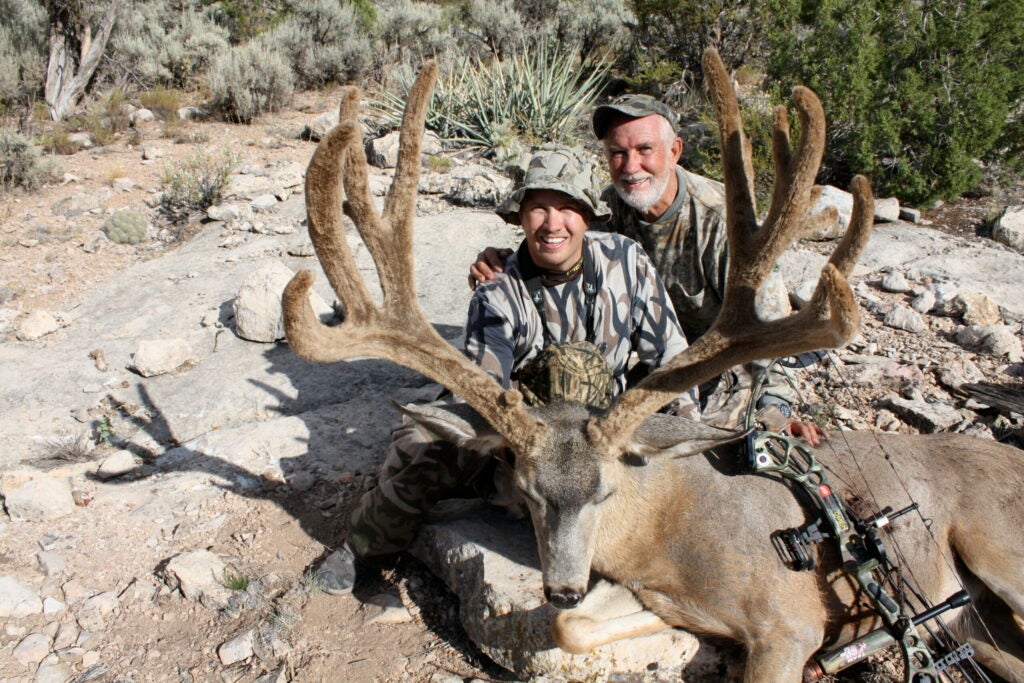 Matt Liljenquist and his giant muley buck.