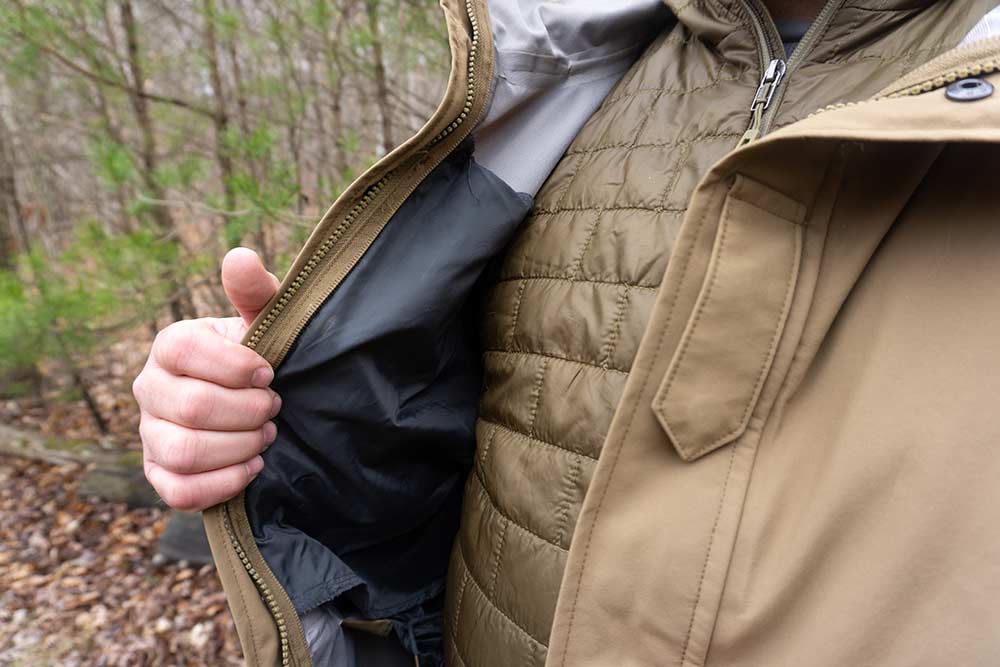 thick jacket for dry warm clothes