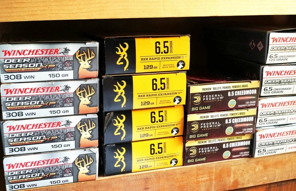 boxes of rifle ammo