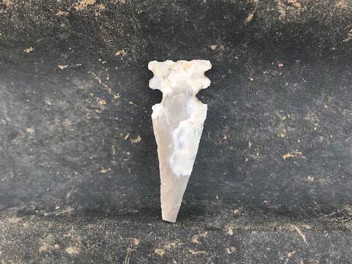 a white rock arrowhead