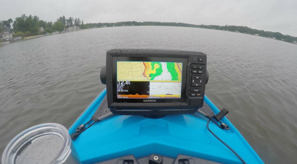 Marking fish and navigating on the GARMIN ECHOMAP Plus 63cv.