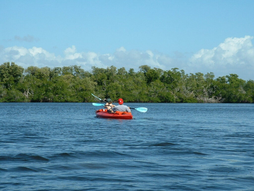 Kayaking on Estero Bay