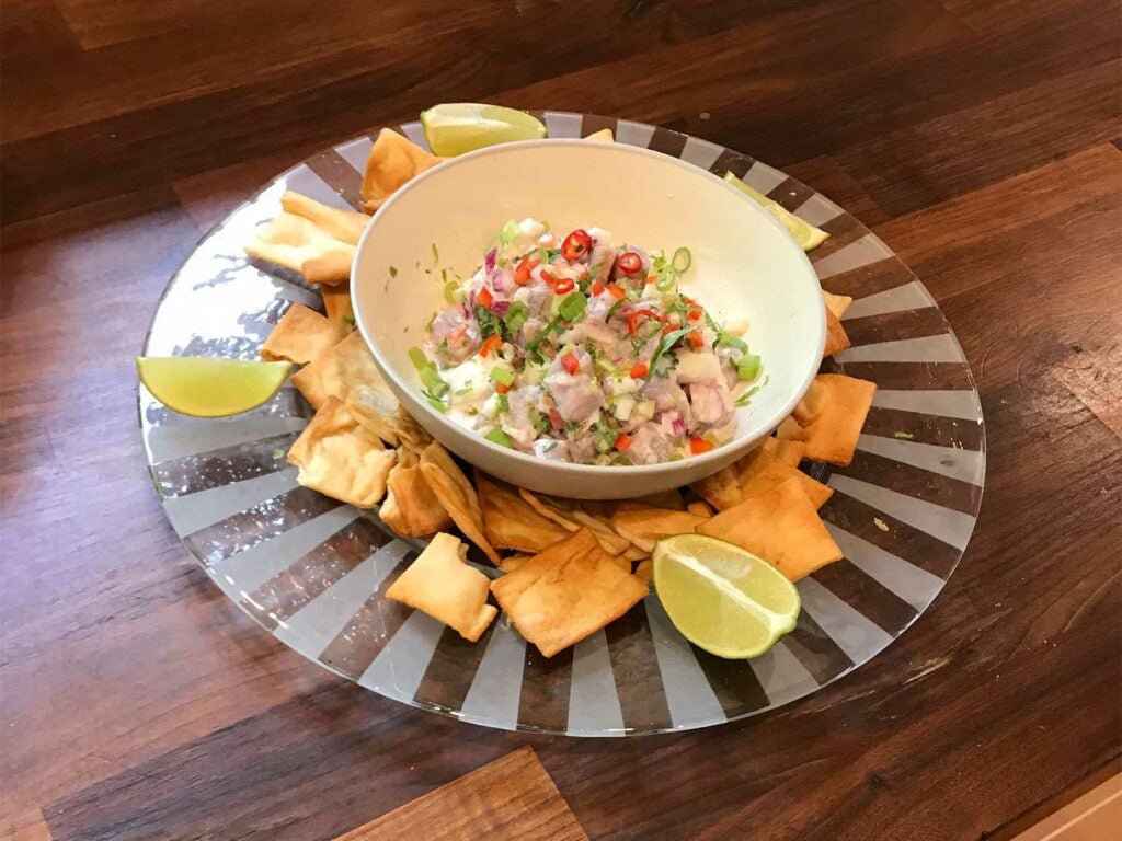 fire and ice ceviche