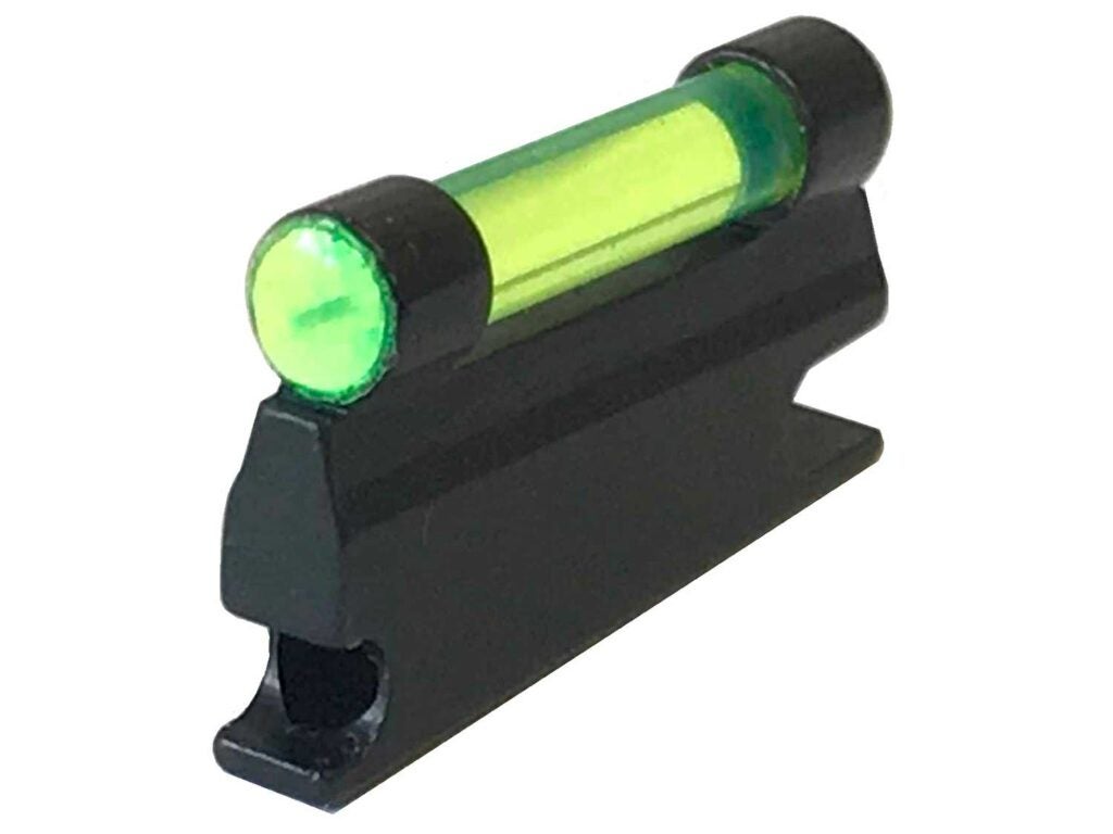 bright-green fiber optic front sight