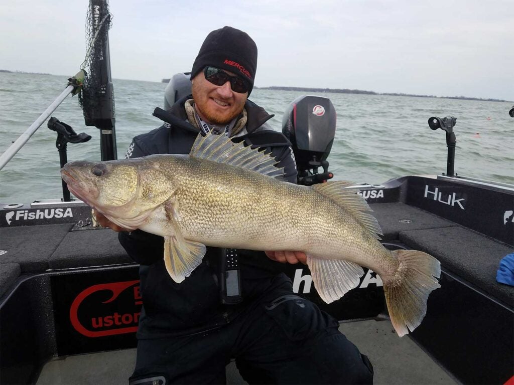 a walleye caught in lake erie
