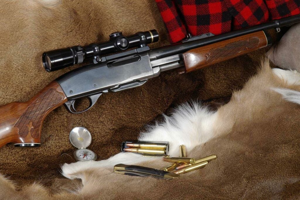 a remington 700 rifle with hunting ammo