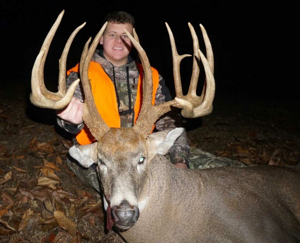 Devan Sullivan took this almost 230-inch non-typical in southern Illinois on November 24.