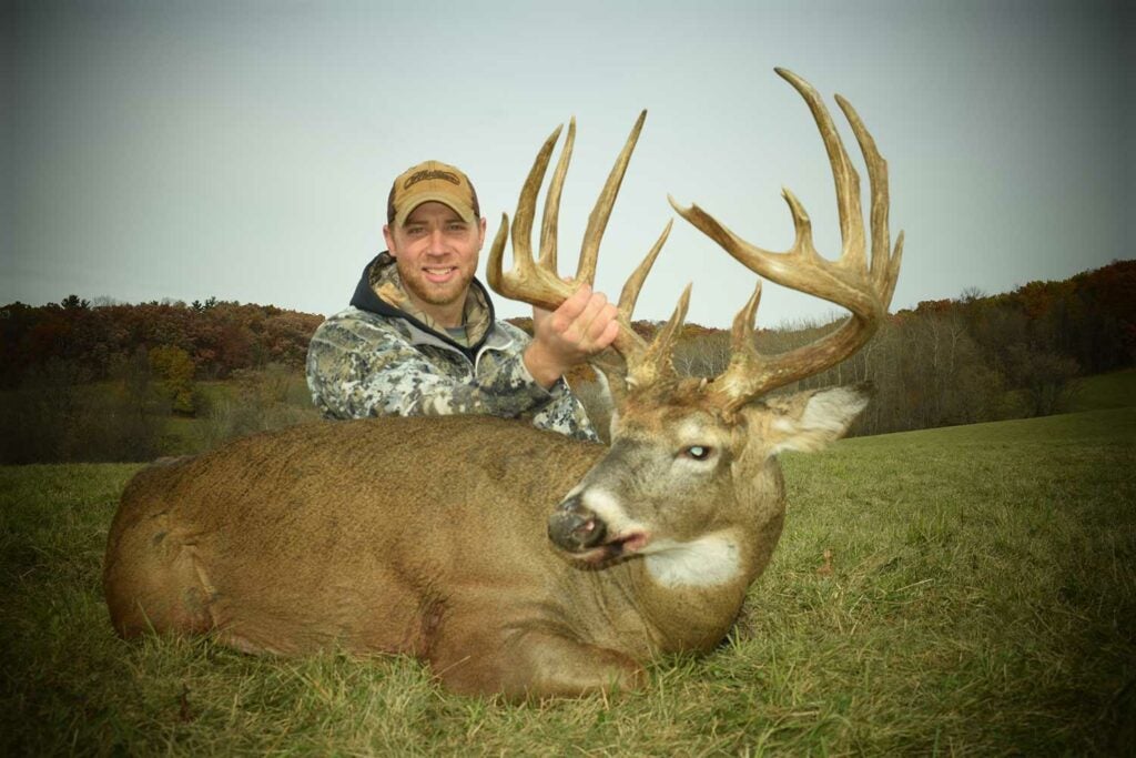 T.J. Larson’s tall and heavy Wisconsin buck grossed 192-6/8.
