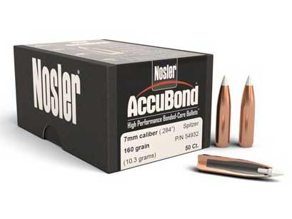 Nosler 160 grain AccuBond bullets in 7mm