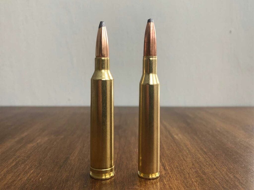 The 7mm Remington Magnum (left) and the .270 Winchester (right).