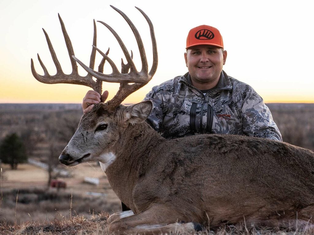 Troy Bryant’s huge buck could set a new Oklahoma state record for typical whitetails.
