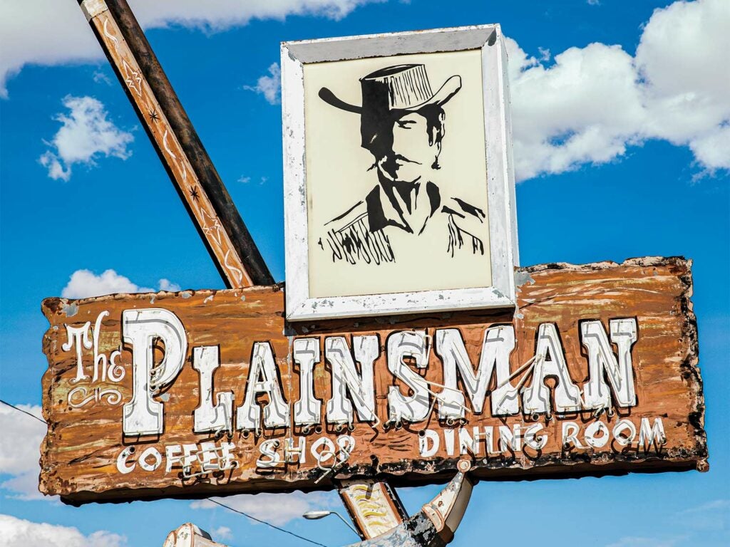Plainsman Coffee Shop Sign