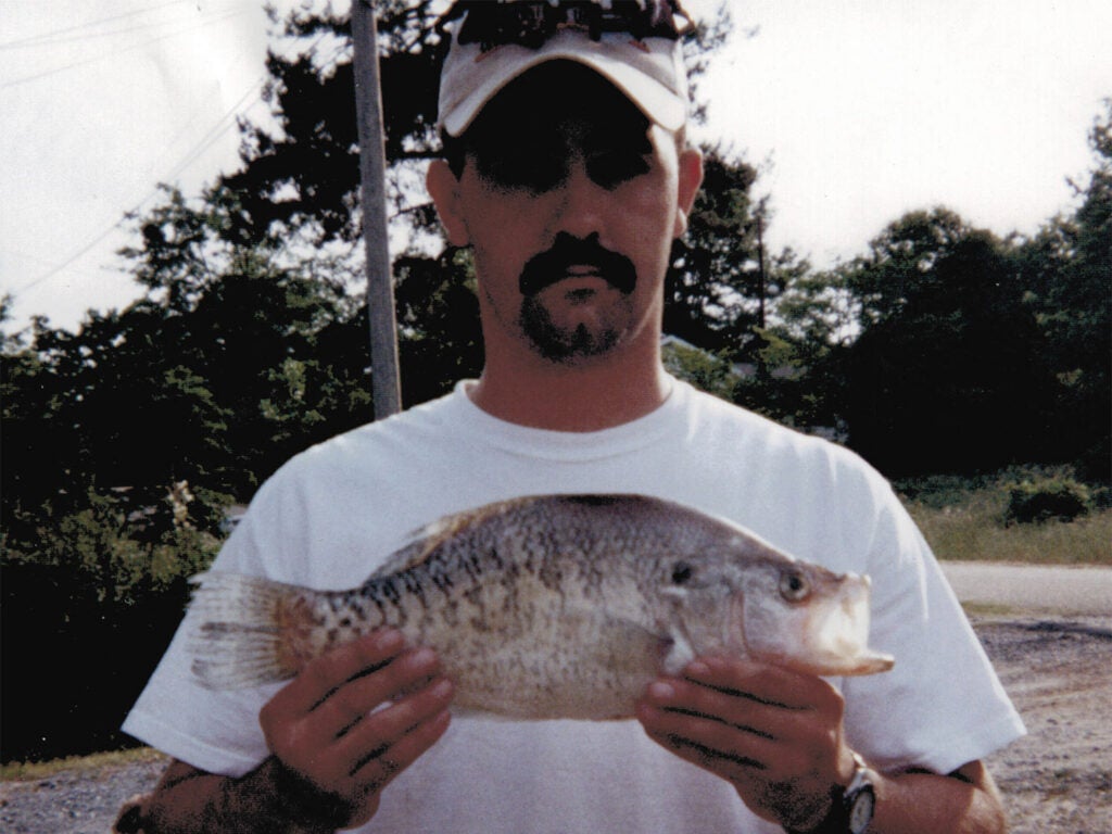 This is one of the largest white crappies every photographed.