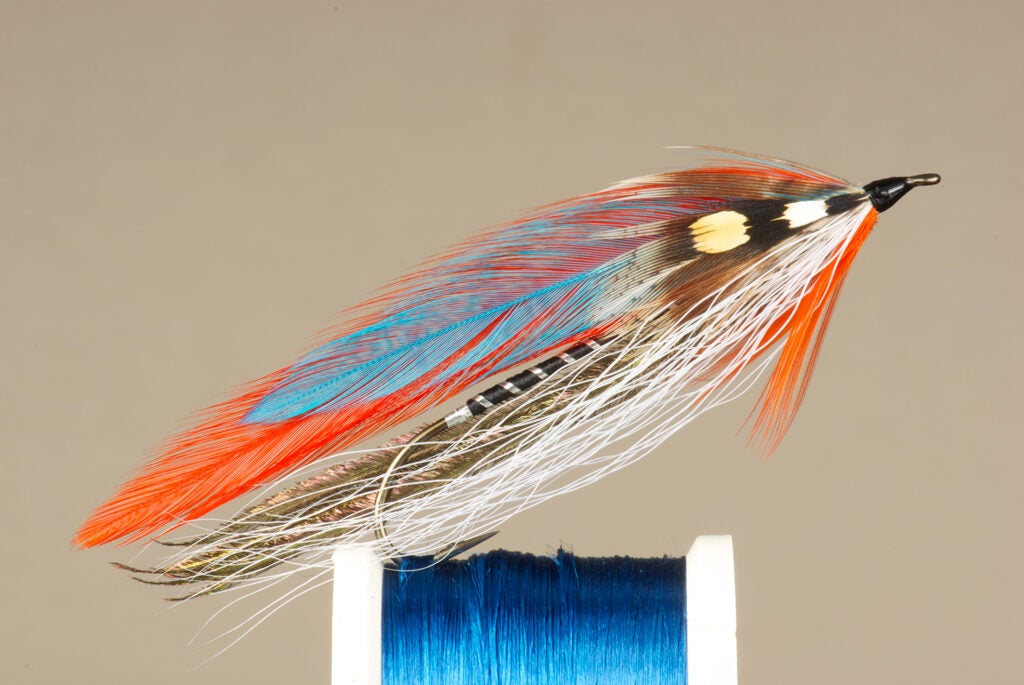 The Blue Devil fly fishing lure.