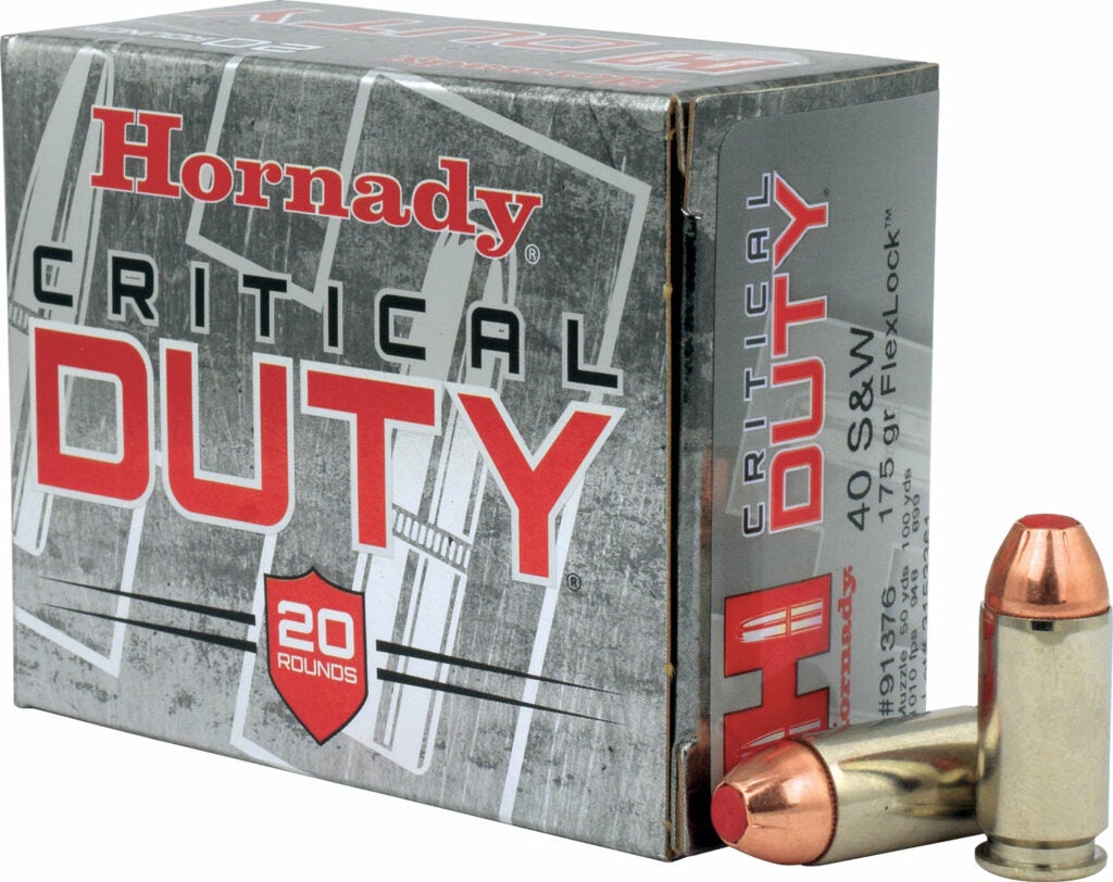 A silver box of heavy duty ammo.