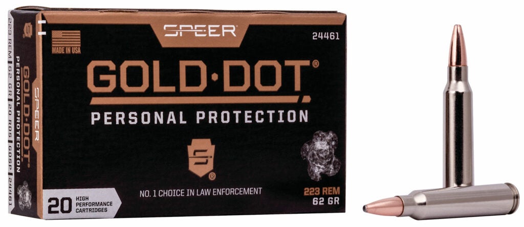 A box of Gold Dot personal protection.