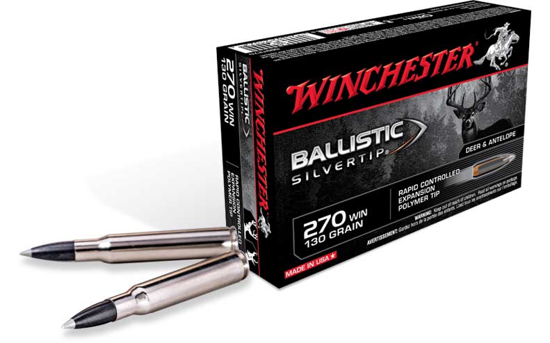 A box of Winchester Ballistic 270 ammo.
