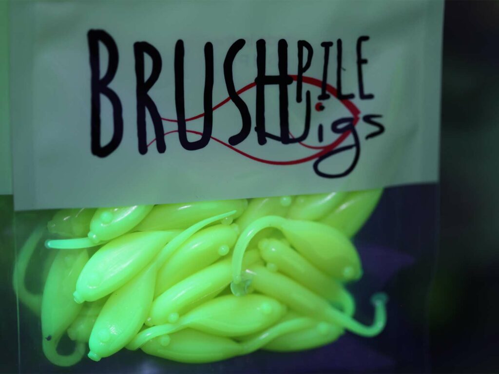 A bag of BrushPile Jigs