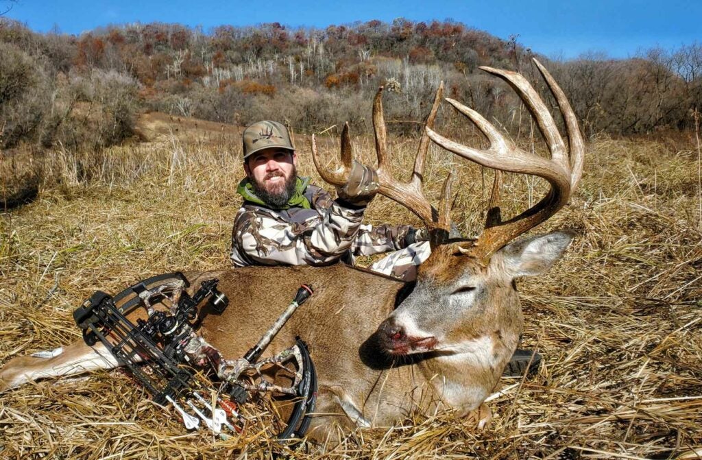 Schmit poses with his massive typical 10-pointer.