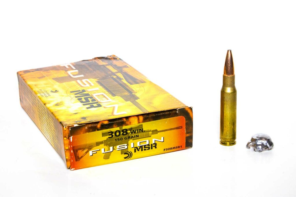 A box of Federal Fusion ammunition.