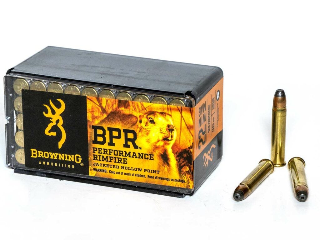 A box of Browning BPR ammo on a white background.