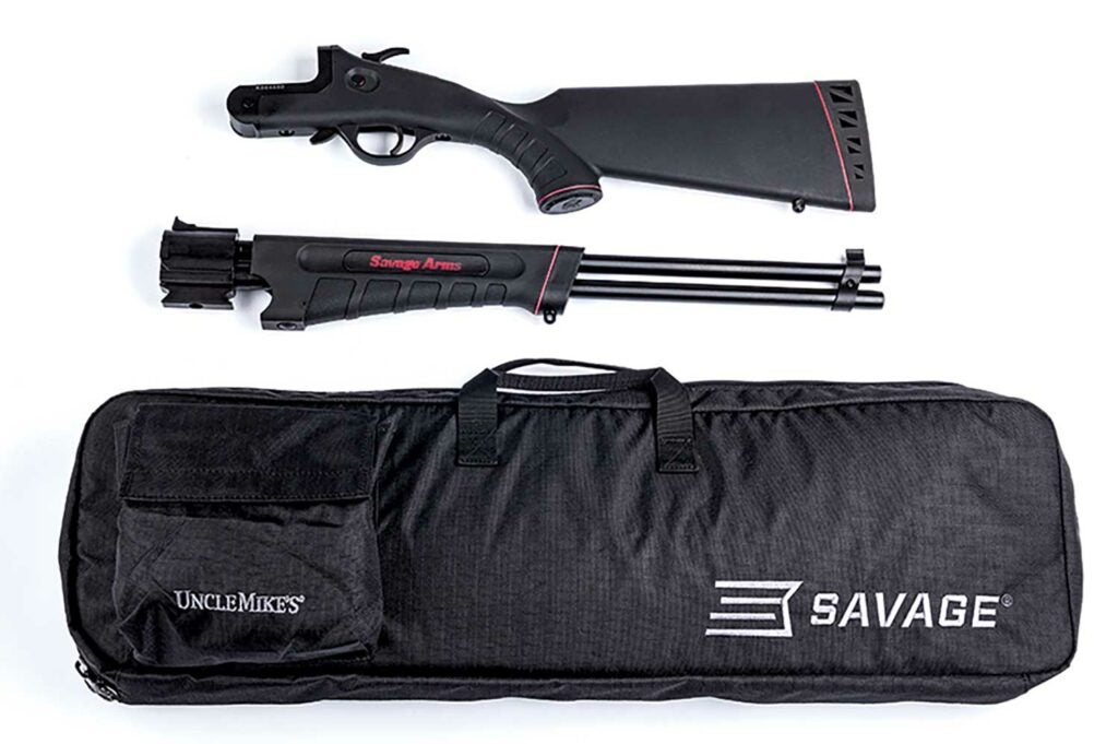 The Savage Model 42 Takedown rifle.