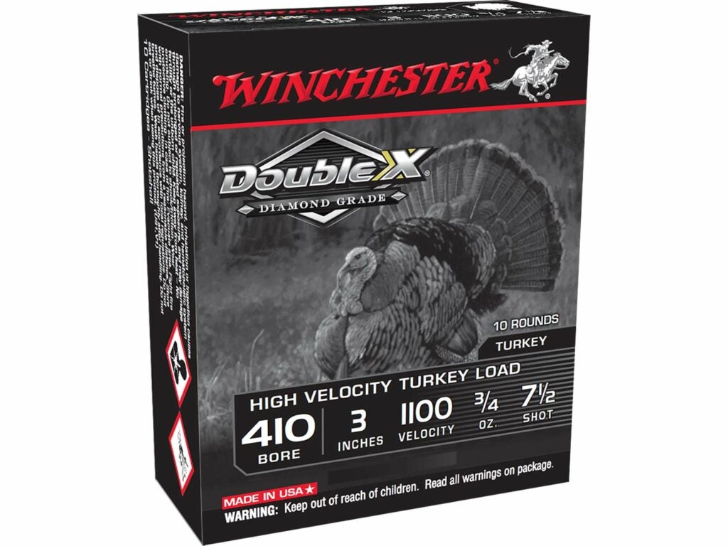 A box of Winchester 410 Turkey ammo.