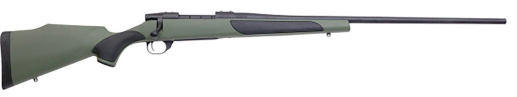 The Weatherby Vanguard Synthetic Green rifle.
