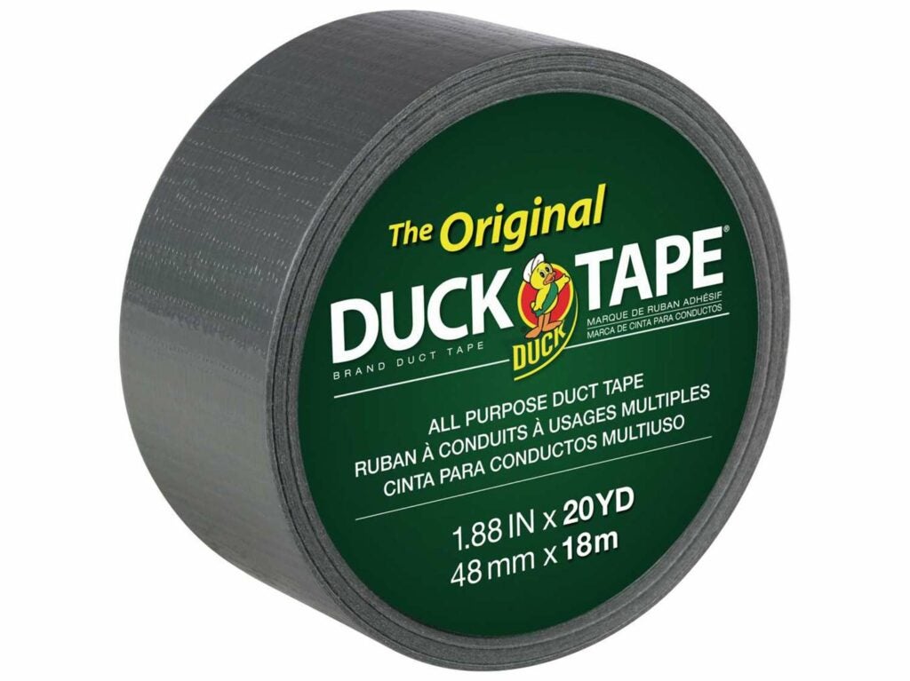 A roll of Duck Brand Duck Tape.