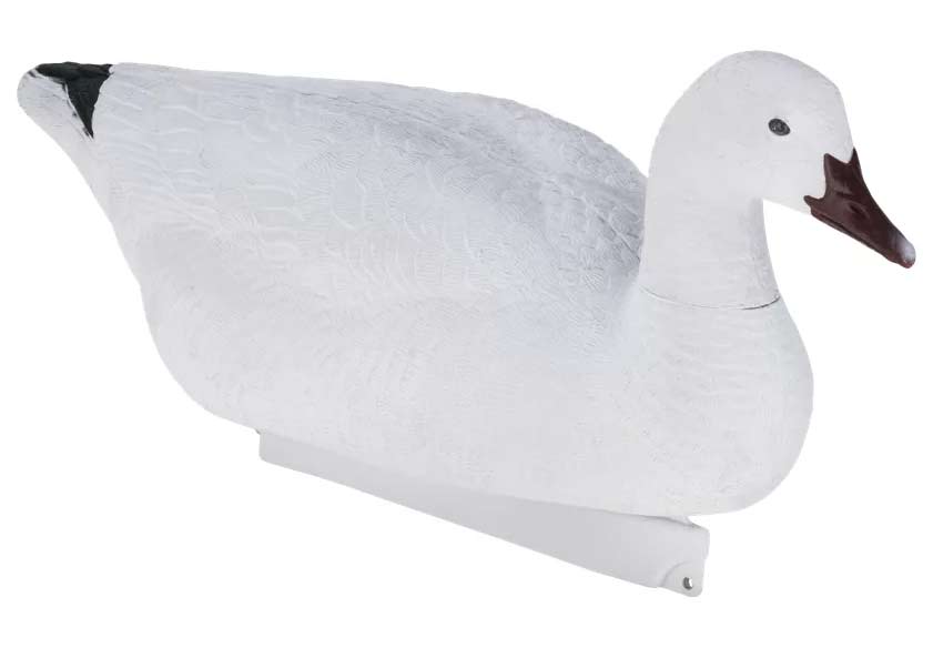 A Cabela's snow goose floating decoy.