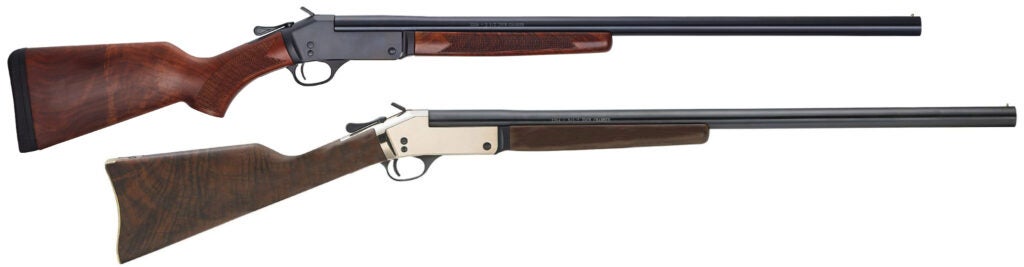 The Henry Single Shot shotgun in 12 gauge.